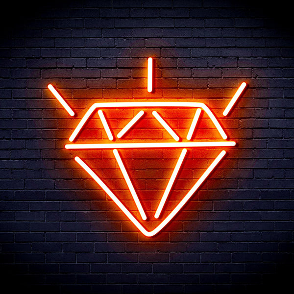ADVPRO Diamond Ultra-Bright LED Neon Sign fnu0236 - Orange