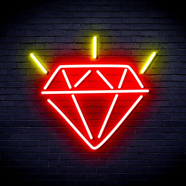 ADVPRO Diamond Ultra-Bright LED Neon Sign fnu0236 - Red & Yellow