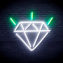 ADVPRO Diamond Ultra-Bright LED Neon Sign fnu0236 - White & Green