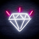 ADVPRO Diamond Ultra-Bright LED Neon Sign fnu0236 - White & Pink