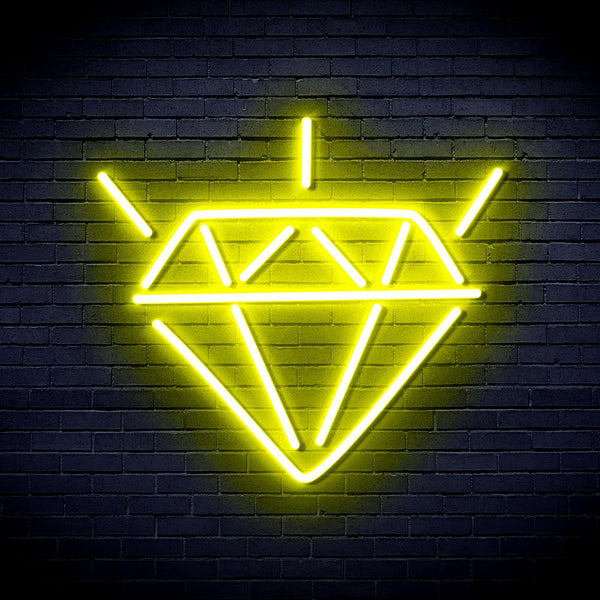 ADVPRO Diamond Ultra-Bright LED Neon Sign fnu0236 - Yellow
