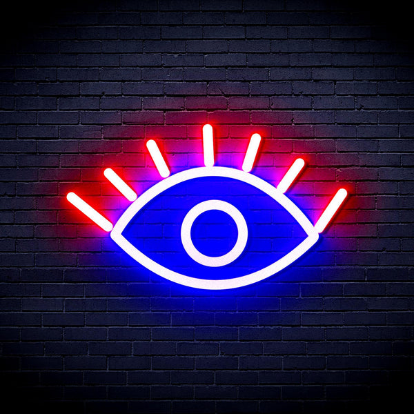 ADVPRO Eye Ultra-Bright LED Neon Sign fnu0237 - Blue & Red