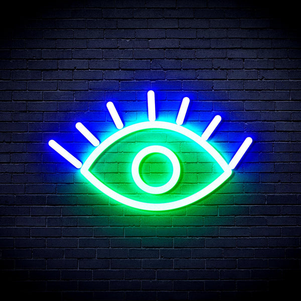 ADVPRO Eye Ultra-Bright LED Neon Sign fnu0237 - Green & Blue