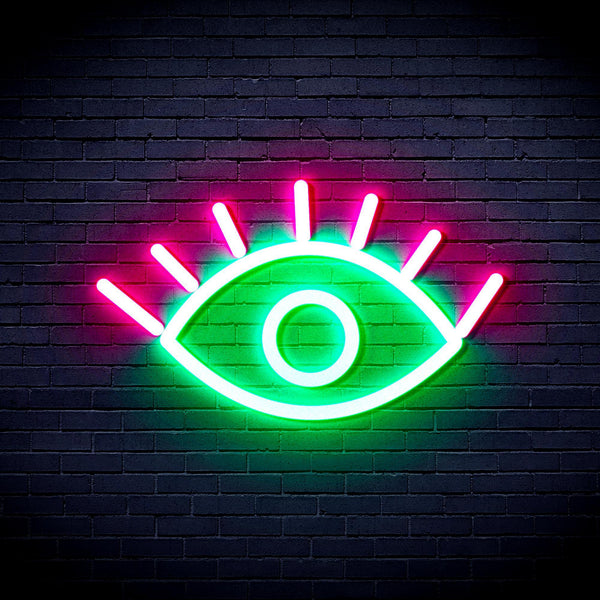 ADVPRO Eye Ultra-Bright LED Neon Sign fnu0237 - Green & Pink