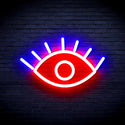ADVPRO Eye Ultra-Bright LED Neon Sign fnu0237 - Red & Blue