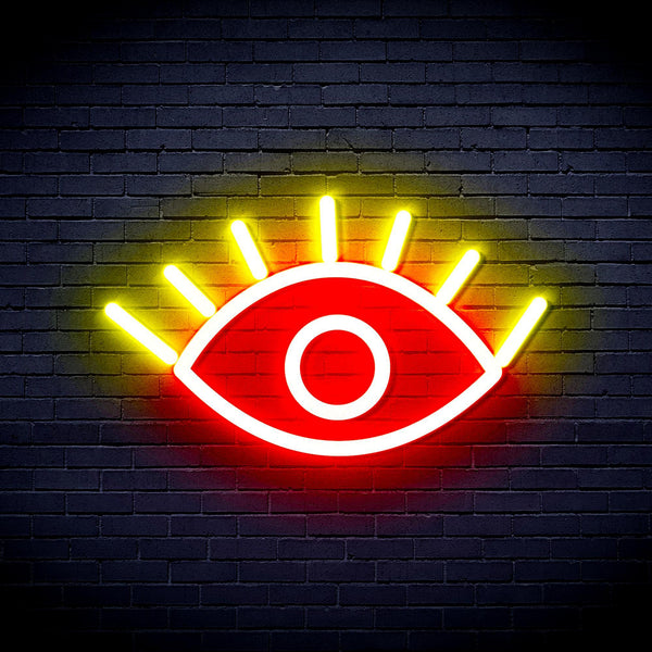 ADVPRO Eye Ultra-Bright LED Neon Sign fnu0237 - Red & Yellow