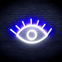 ADVPRO Eye Ultra-Bright LED Neon Sign fnu0237 - White & Blue