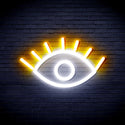 ADVPRO Eye Ultra-Bright LED Neon Sign fnu0237 - White & Golden Yellow