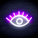 ADVPRO Eye Ultra-Bright LED Neon Sign fnu0237 - White & Purple