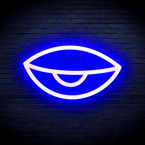 ADVPRO Sleepy Eye Ultra-Bright LED Neon Sign fnu0238 - Blue