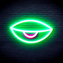 ADVPRO Sleepy Eye Ultra-Bright LED Neon Sign fnu0238 - Green & Pink