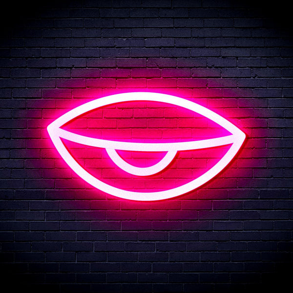 ADVPRO Sleepy Eye Ultra-Bright LED Neon Sign fnu0238 - Pink