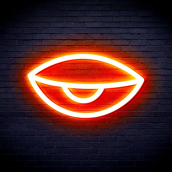 ADVPRO Sleepy Eye Ultra-Bright LED Neon Sign fnu0238 - Orange