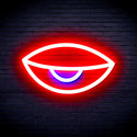ADVPRO Sleepy Eye Ultra-Bright LED Neon Sign fnu0238 - Red & Blue
