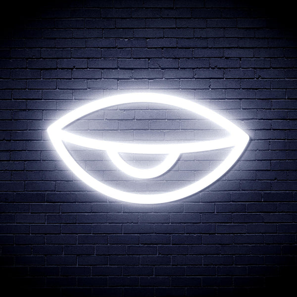 ADVPRO Sleepy Eye Ultra-Bright LED Neon Sign fnu0238 - White