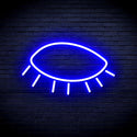 ADVPRO Closed Eye Ultra-Bright LED Neon Sign fnu0239 - Blue