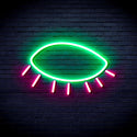 ADVPRO Closed Eye Ultra-Bright LED Neon Sign fnu0239 - Green & Pink