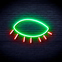 ADVPRO Closed Eye Ultra-Bright LED Neon Sign fnu0239 - Green & Red