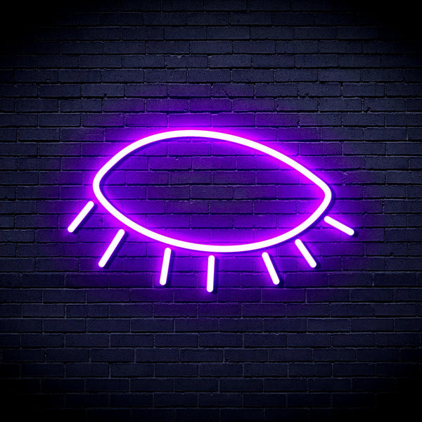 ADVPRO Closed Eye Ultra-Bright LED Neon Sign fnu0239 - Purple
