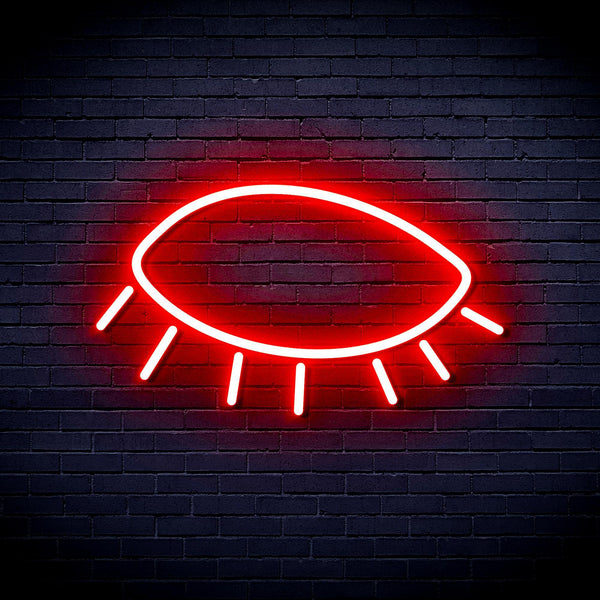 ADVPRO Closed Eye Ultra-Bright LED Neon Sign fnu0239 - Red