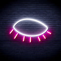 ADVPRO Closed Eye Ultra-Bright LED Neon Sign fnu0239 - White & Pink