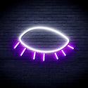 ADVPRO Closed Eye Ultra-Bright LED Neon Sign fnu0239 - White & Purple