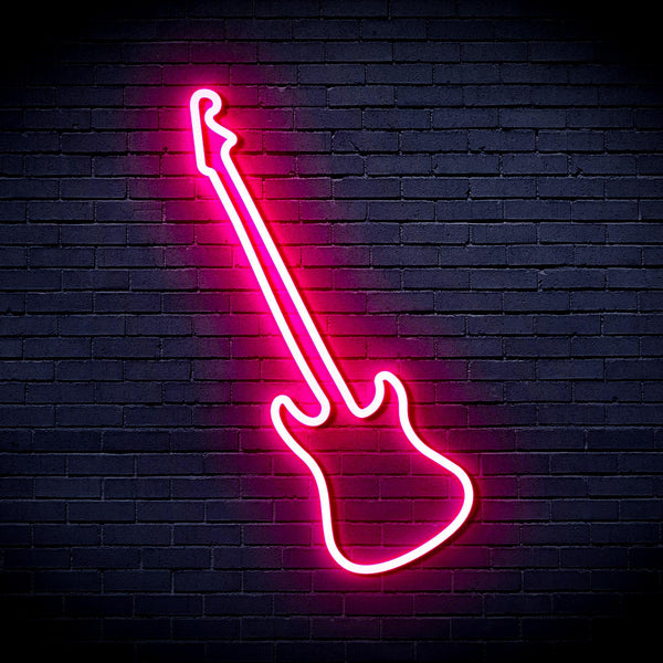 ADVPRO Guitar Ultra-Bright LED Neon Sign fnu0241 - Pink