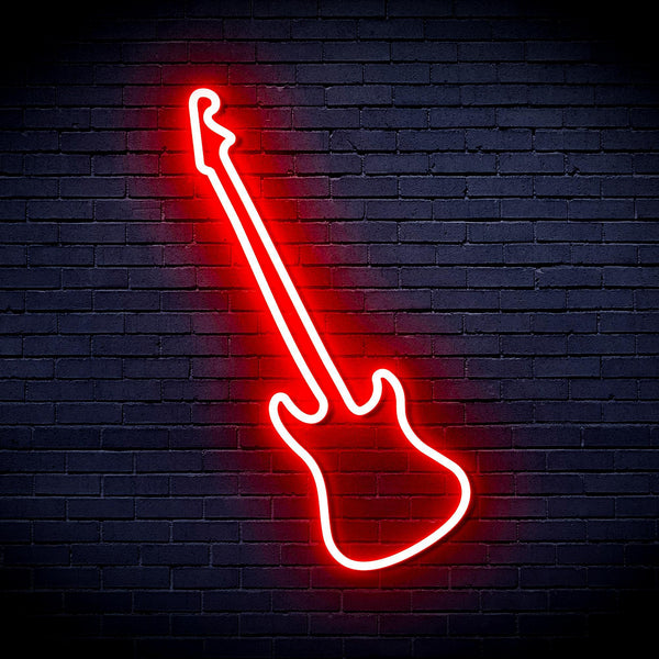 ADVPRO Guitar Ultra-Bright LED Neon Sign fnu0241 - Red