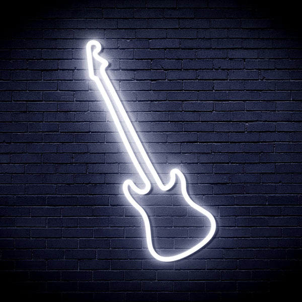 ADVPRO Guitar Ultra-Bright LED Neon Sign fnu0241 - White