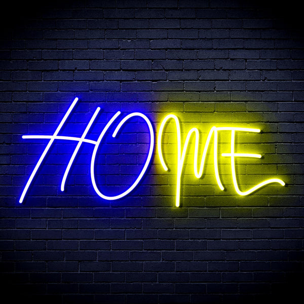 ADVPRO Home Ultra-Bright LED Neon Sign fnu0242 - Blue & Yellow