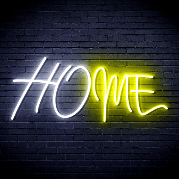 ADVPRO Home Ultra-Bright LED Neon Sign fnu0242 - White & Yellow