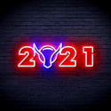 ADVPRO 2021 with OX Head Ultra-Bright LED Neon Sign fnu0243 - Blue & Red