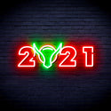 ADVPRO 2021 with OX Head Ultra-Bright LED Neon Sign fnu0243 - Green & Red