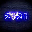 ADVPRO 2021 with OX Head Ultra-Bright LED Neon Sign fnu0243 - White & Blue