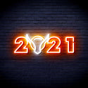 ADVPRO 2021 with OX Head Ultra-Bright LED Neon Sign fnu0243 - White & Orange