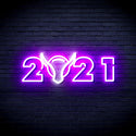 ADVPRO 2021 with OX Head Ultra-Bright LED Neon Sign fnu0243 - White & Purple