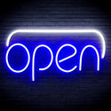 ADVPRO Open Ultra-Bright LED Neon Sign fnu0244 - White & Blue