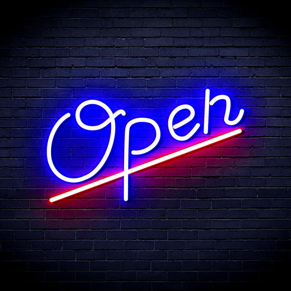 ADVPRO Open Ultra-Bright LED Neon Sign fnu0245 - Red & Blue