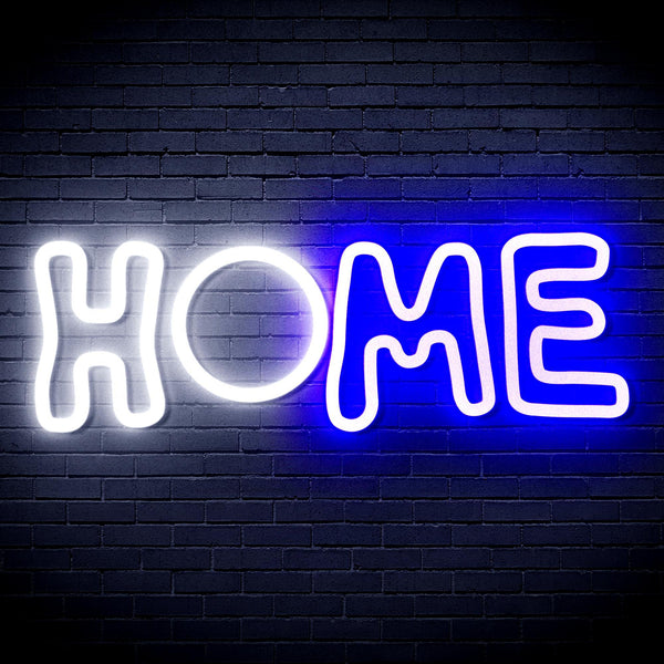 ADVPRO Home Ultra-Bright LED Neon Sign fnu0247 - White & Blue