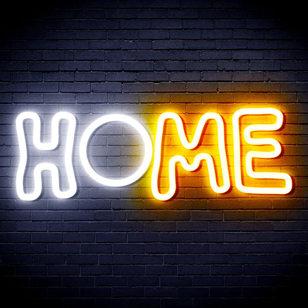 ADVPRO Home Ultra-Bright LED Neon Sign fnu0247 - White & Golden Yellow