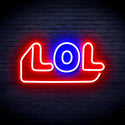 ADVPRO LOL Ultra-Bright LED Neon Sign fnu0248 - Blue & Red