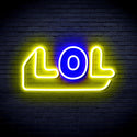 ADVPRO LOL Ultra-Bright LED Neon Sign fnu0248 - Blue & Yellow