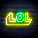 ADVPRO LOL Ultra-Bright LED Neon Sign fnu0248 - Green & Yellow
