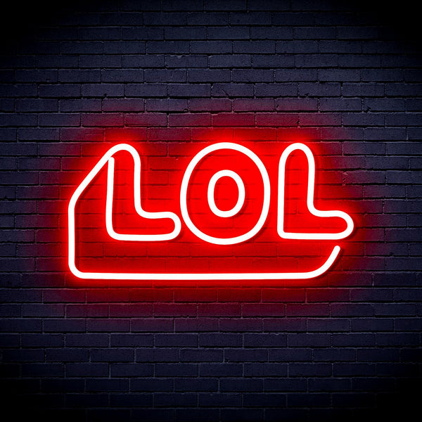 ADVPRO LOL Ultra-Bright LED Neon Sign fnu0248 - Red