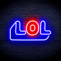 ADVPRO LOL Ultra-Bright LED Neon Sign fnu0248 - Red & Blue