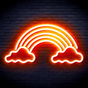 ADVPRO Clouds with Rainbow Ultra-Bright LED Neon Sign fnu0251 - Orange