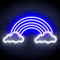 ADVPRO Clouds with Rainbow Ultra-Bright LED Neon Sign fnu0251 - White & Blue