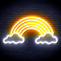 ADVPRO Clouds with Rainbow Ultra-Bright LED Neon Sign fnu0251 - White & Golden Yellow