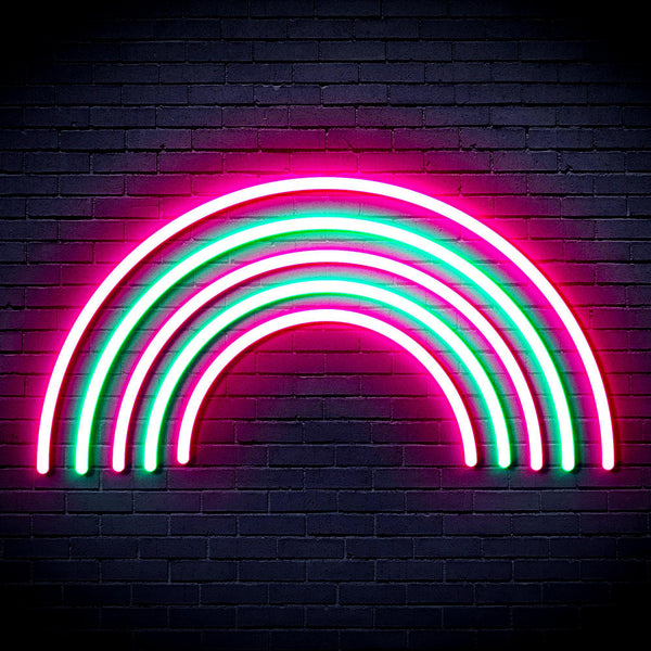 ADVPRO Rainbow Ultra-Bright LED Neon Sign fnu0252 - Green & Pink