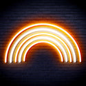 ADVPRO Rainbow Ultra-Bright LED Neon Sign fnu0252 - White & Orange